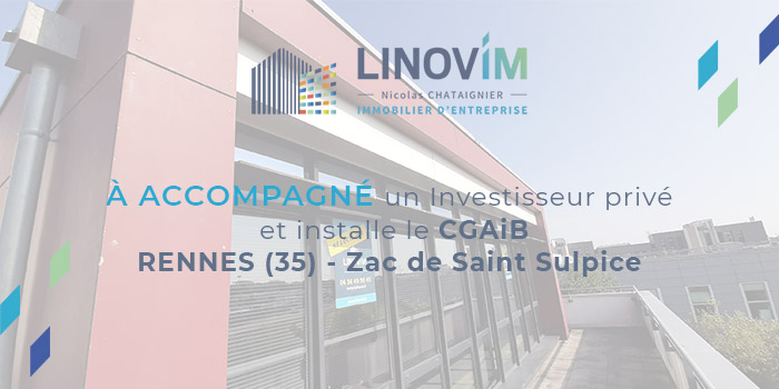 Accompagnement d'un investisseur privé par LINOVIM au profit du CGAiB