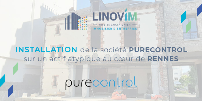 Installation de l'entreprise Purecontrol à rennes avec l'aide de Linovim